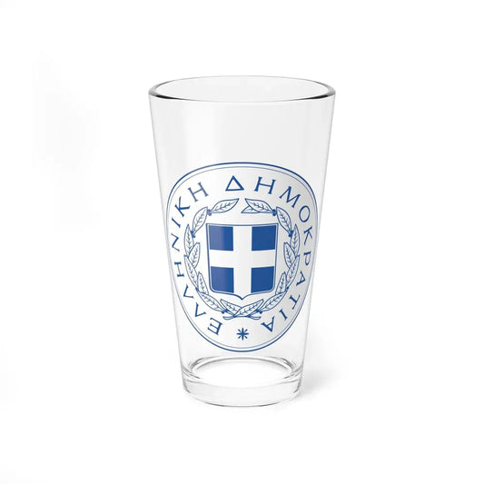 Great Seal of the State (Greece) - Pint Glass 16oz 16oz - Go Mug Yourself