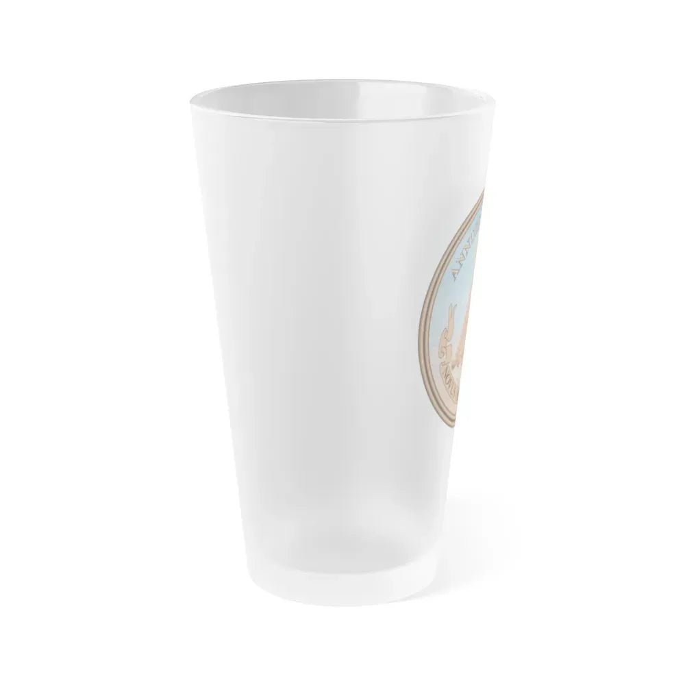 Great Seal of the United States - Frosted Pint Glass 16oz - Go Mug Yourself