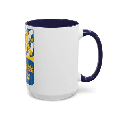 Great shield of arms of Sweden - Accent Coffee Mug - Go Mug Yourself