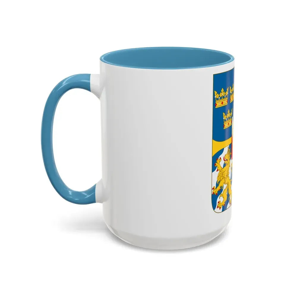 Great shield of arms of Sweden - Accent Coffee Mug - Go Mug Yourself