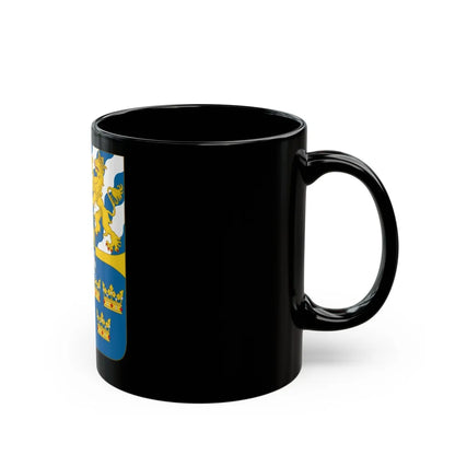 Great shield of arms of Sweden - Black Coffee Mug-Go Mug Yourself