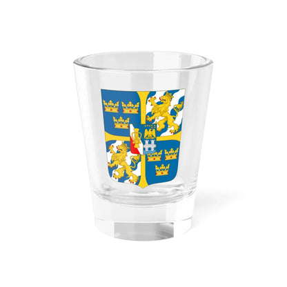 Great shield of arms of Sweden (Sweden) (Coat of Arms) Shot Glass 1.5oz 1.5oz - Go Mug Yourself