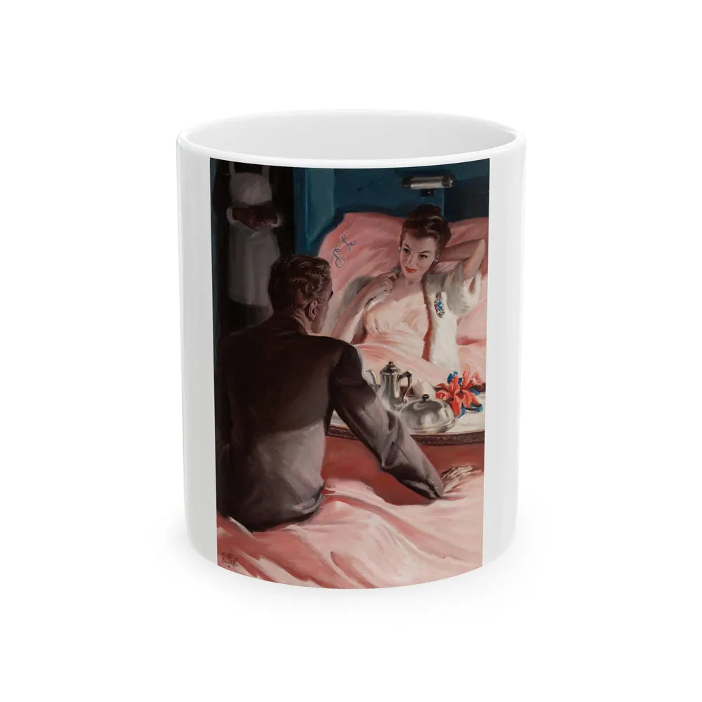 Great Son, Cosmopolitan Magazine Interior Story Illustration, December 1944 - White Coffee Mug-11oz-Go Mug Yourself