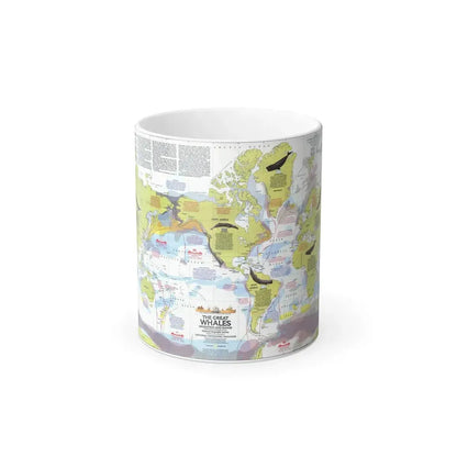 Great Whales, Migration and Range (1976) (Map) Color Changing Mug 11oz Default Title - Go Mug Yourself
