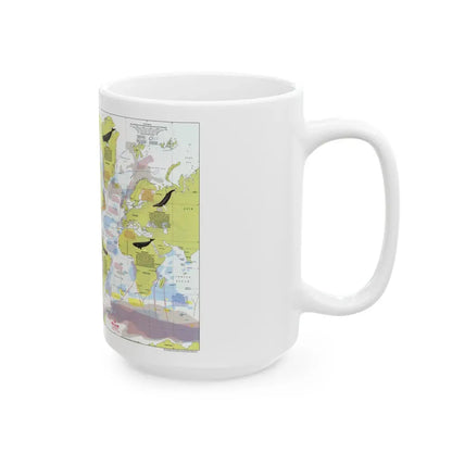 Great Whales, Migration and Range (1976) (Map) White Coffee Mug - Go Mug Yourself