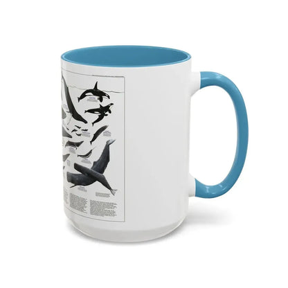 Great Whales of the World (1976) (Map) Accent Coffee Mug - Go Mug Yourself
