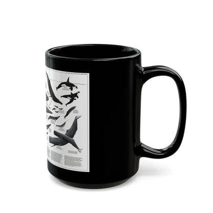 Great Whales of the World (1976) (Map) Black Coffee Mug - Go Mug Yourself