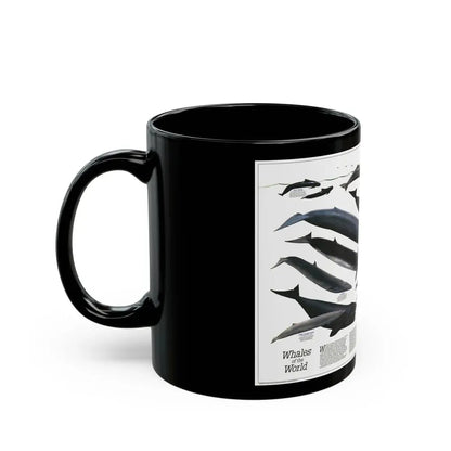 Great Whales of the World (1976) (Map) Black Coffee Mug - Go Mug Yourself