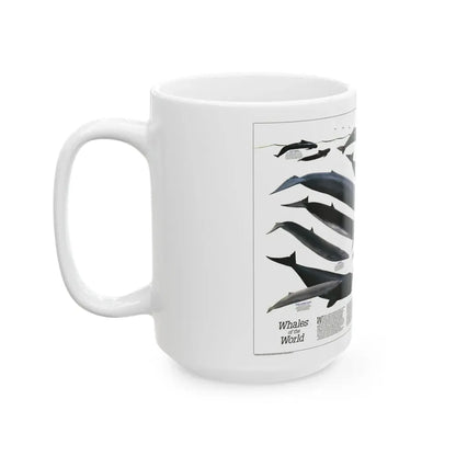 Great Whales of the World (1976) (Map) White Coffee Mug - Go Mug Yourself