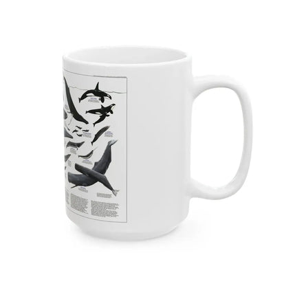 Great Whales of the World (1976) (Map) White Coffee Mug - Go Mug Yourself