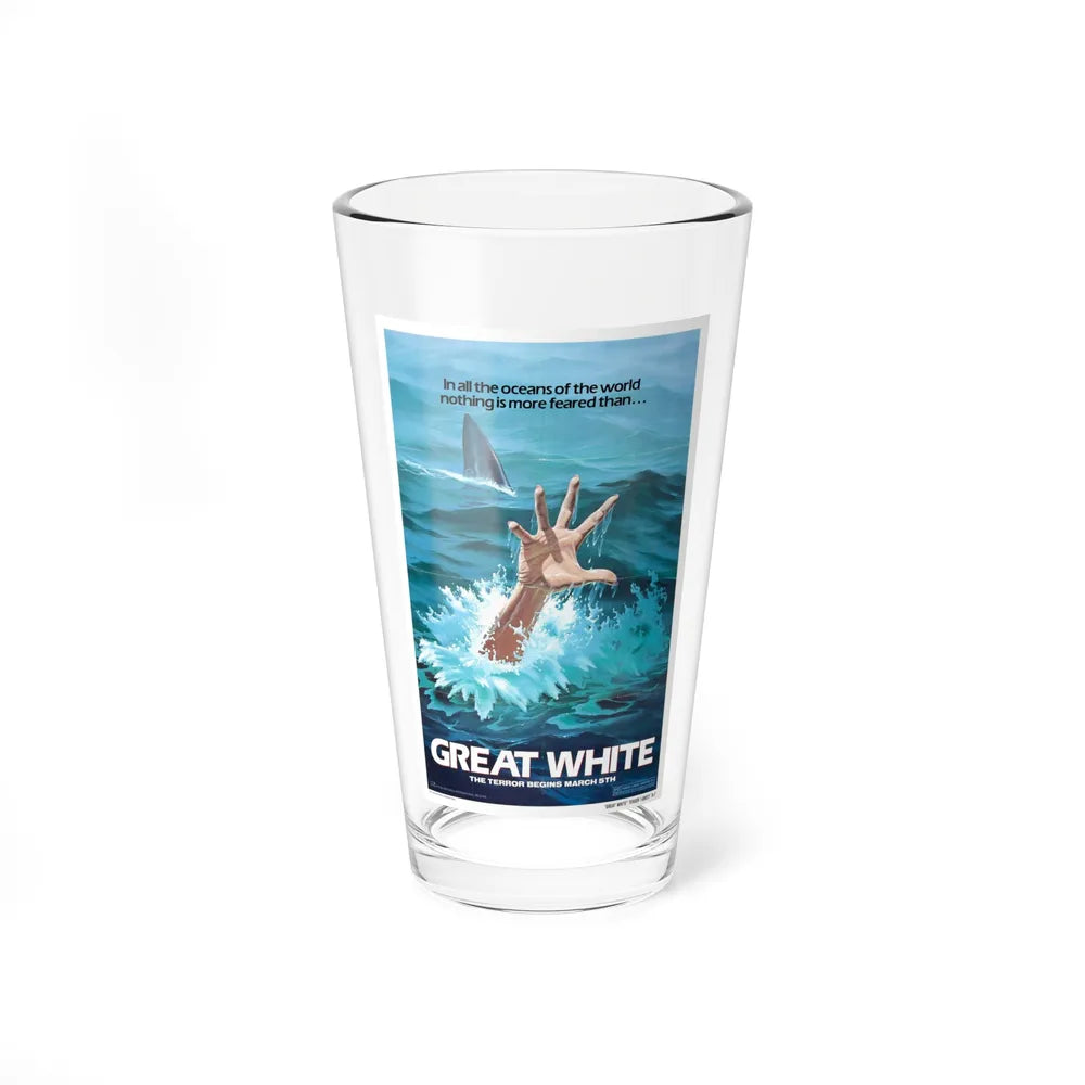 GREAT WHITE (TEASER) 1981 Movie Poster - Pint Glass 16oz-16oz-Go Mug Yourself