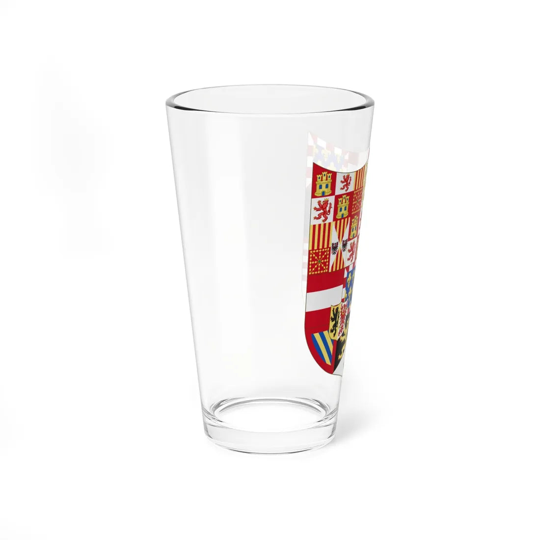 Greater Arms of Charles V Holy Roman Emperor Charles I as King of Spain (Germany) (Coat of Arms) Pint Glass 16oz - Go Mug Yourself