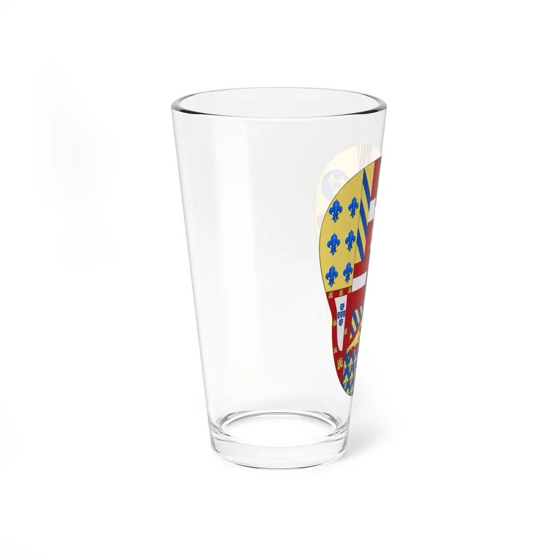 Greater Arms of Ferdinand IV of Naples (Italy) (Coat of Arms) Pint Glass 16oz - Go Mug Yourself