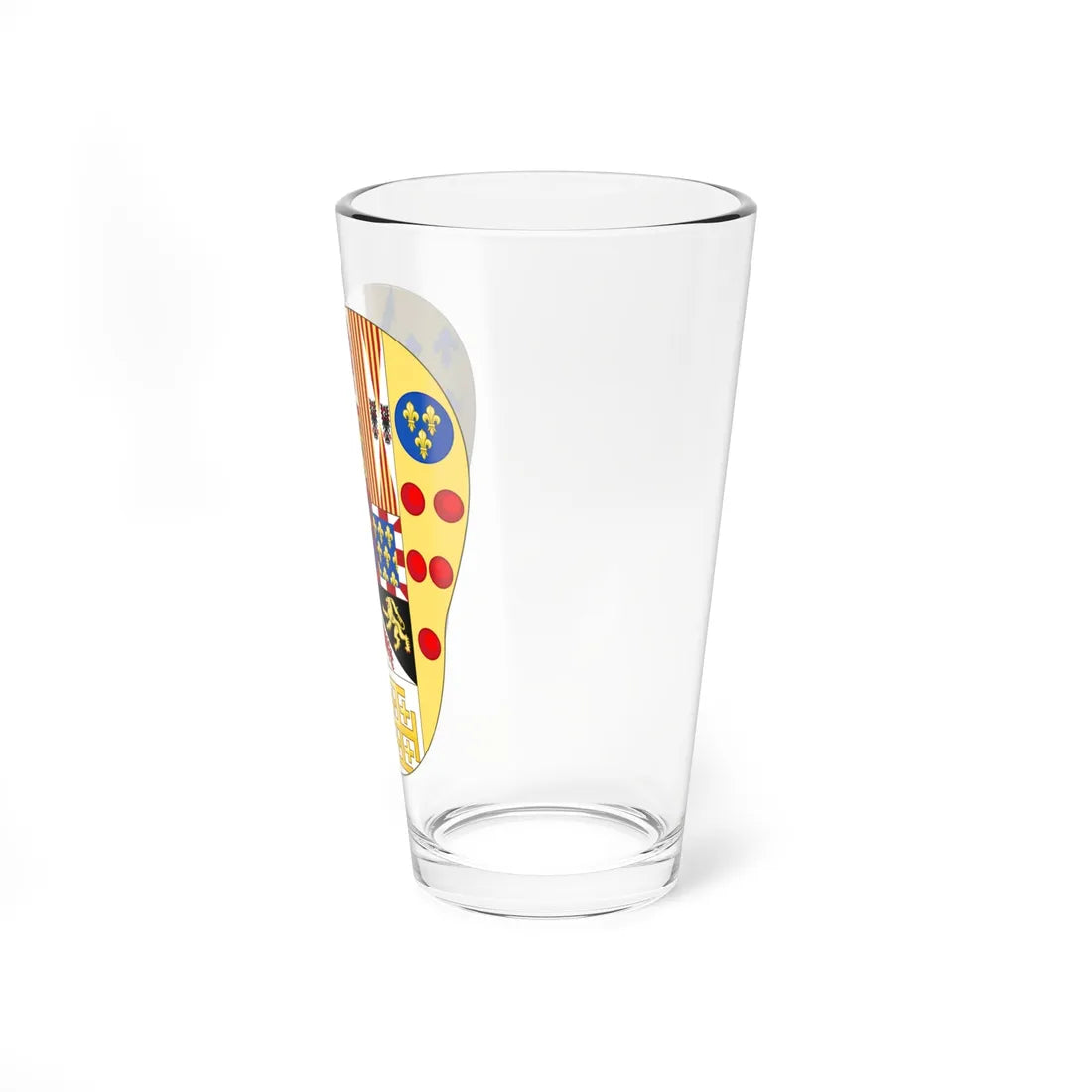 Greater Arms of Ferdinand IV of Naples (Italy) (Coat of Arms) Pint Glass 16oz - Go Mug Yourself