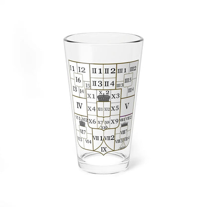 Greater Arms of Joseph II Holy Roman Emperor - Codes (Austria) (Coat of Arms) Pint Glass 16oz 16oz - Go Mug Yourself