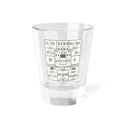 Greater Arms of Joseph II Holy Roman Emperor - Codes (Austria) (Coat of Arms) Shot Glass 1.5oz 1.5oz - Go Mug Yourself