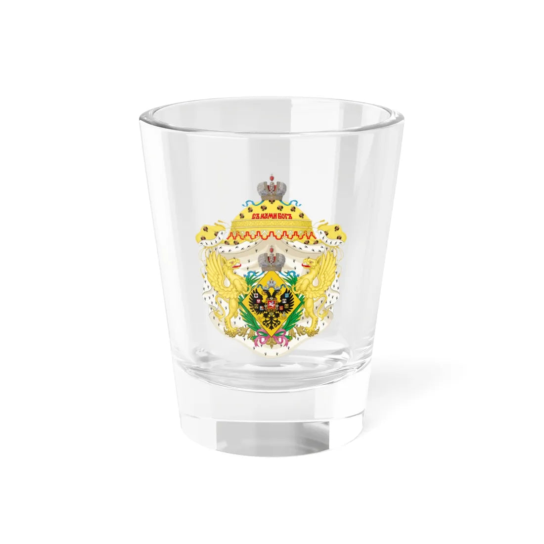 Greater CoA of the princesses of the blood of Russia 4th generation (Russia) (Coat of Arms) Shot Glass 1.5oz 1.5oz - Go Mug Yourself