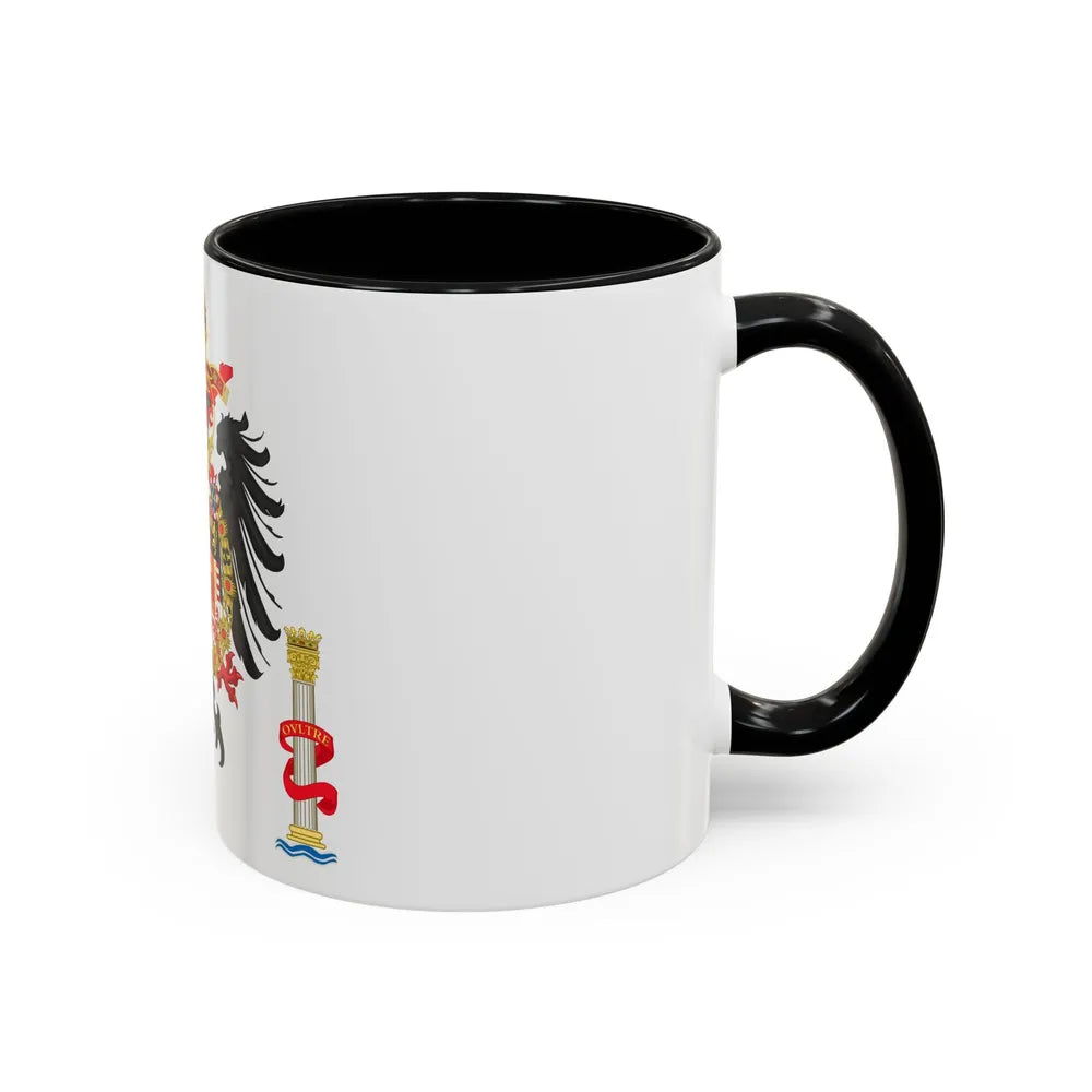 Greater Coat of Arms of Charles V Holy Roman Emperor, Charles I as King of Spain - Accent Coffee Mug - Go Mug Yourself
