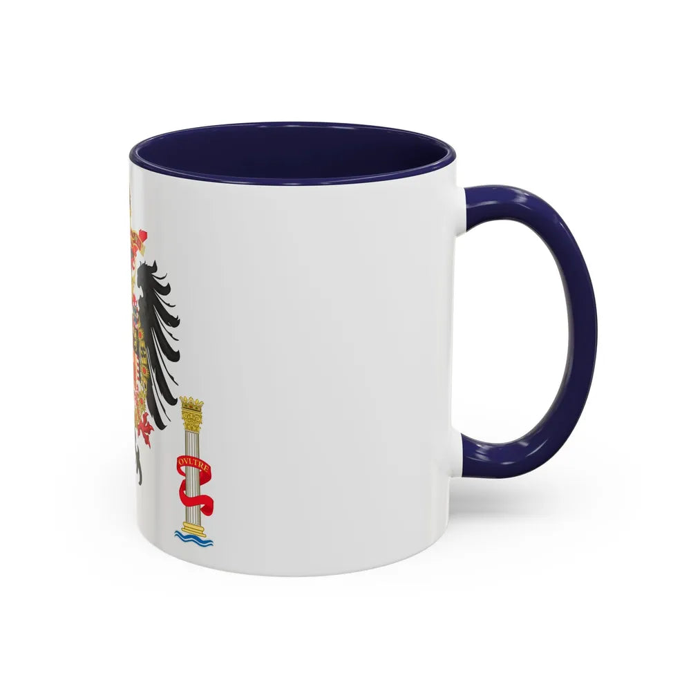 Greater Coat of Arms of Charles V Holy Roman Emperor, Charles I as King of Spain - Accent Coffee Mug - Go Mug Yourself