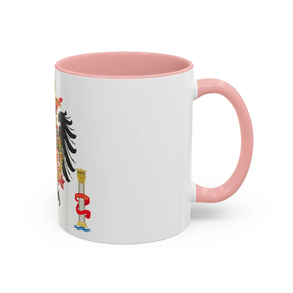 Greater Coat of Arms of Charles V Holy Roman Emperor, Charles I as King of Spain - Accent Coffee Mug - Go Mug Yourself