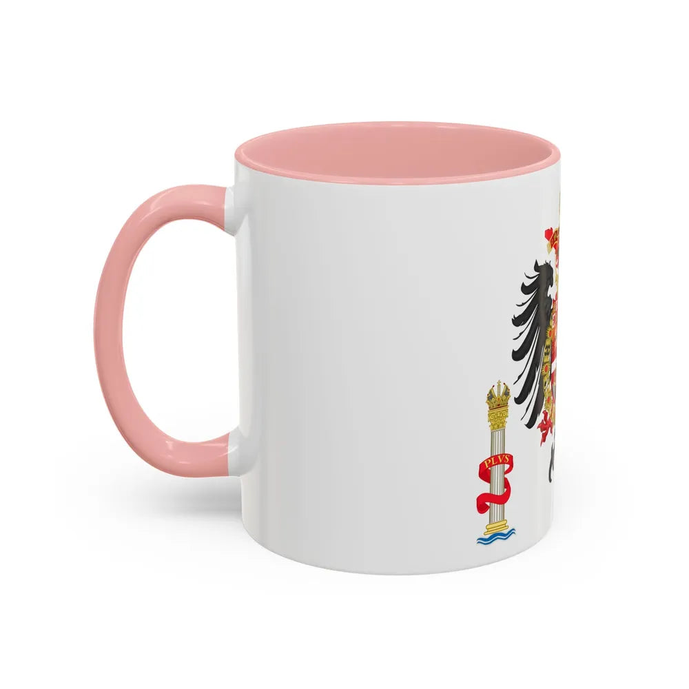 Greater Coat of Arms of Charles V Holy Roman Emperor, Charles I as King of Spain - Accent Coffee Mug - Go Mug Yourself