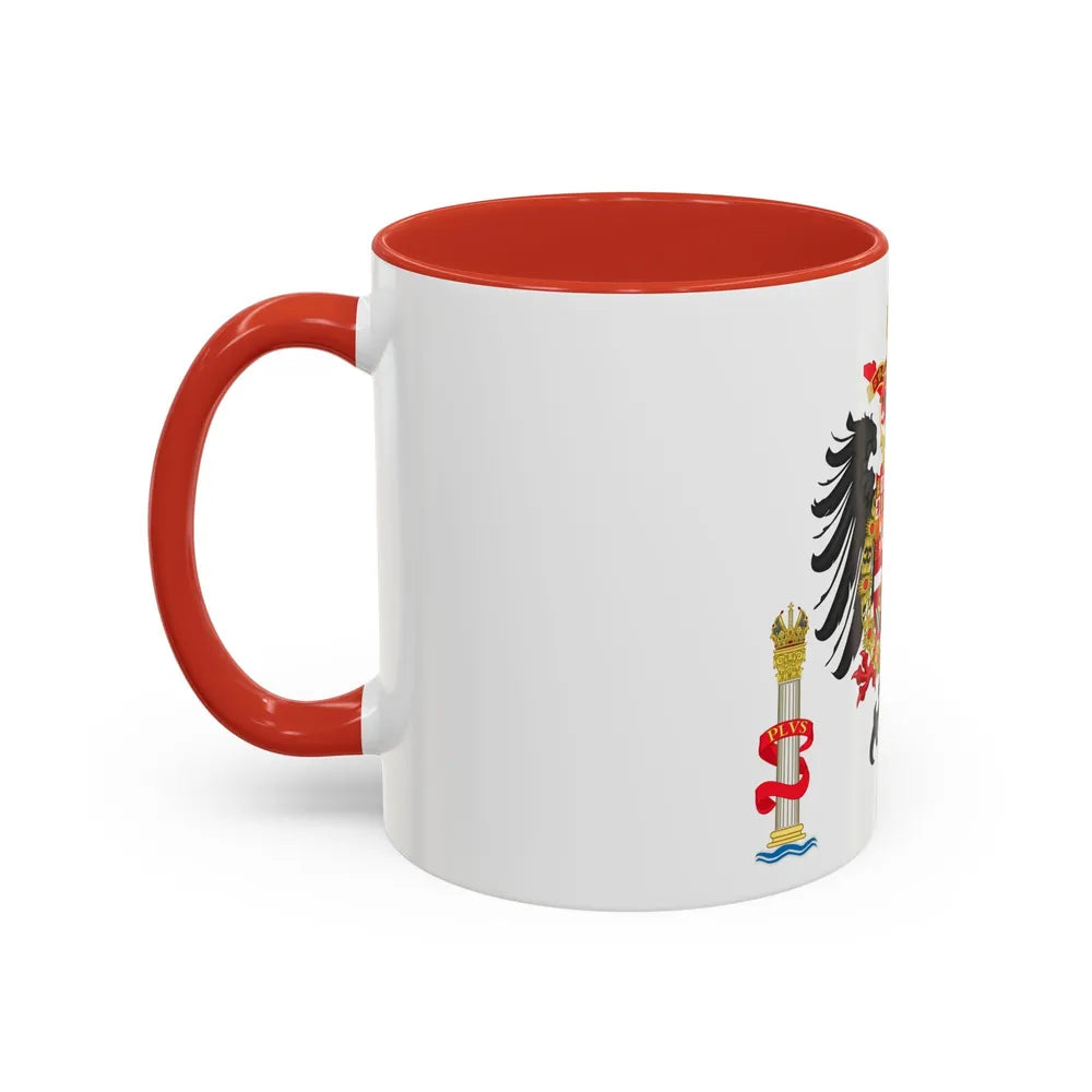 Greater Coat of Arms of Charles V Holy Roman Emperor, Charles I as King of Spain - Accent Coffee Mug - Go Mug Yourself