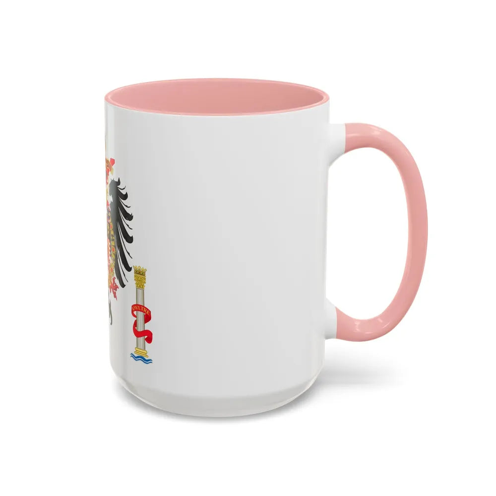 Greater Coat of Arms of Charles V Holy Roman Emperor, Charles I as King of Spain - Accent Coffee Mug - Go Mug Yourself