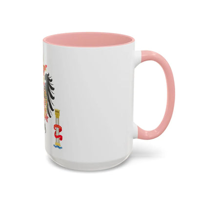 Greater Coat of Arms of Charles V Holy Roman Emperor, Charles I as King of Spain - Accent Coffee Mug - Go Mug Yourself