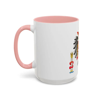 Greater Coat of Arms of Charles V Holy Roman Emperor, Charles I as King of Spain - Accent Coffee Mug - Go Mug Yourself