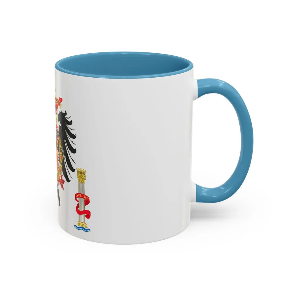 Greater Coat of Arms of Charles V Holy Roman Emperor, Charles I as King of Spain - Accent Coffee Mug - Go Mug Yourself