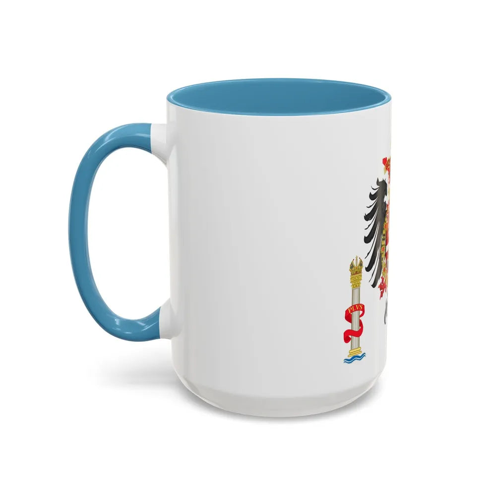 Greater Coat of Arms of Charles V Holy Roman Emperor, Charles I as King of Spain - Accent Coffee Mug - Go Mug Yourself