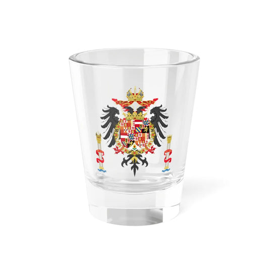 Greater Coat of Arms of Charles V Holy Roman Emperor Charles I as King of Spain (Austria) (Coat of Arms) Shot Glass 1.5oz 1.5oz - Go Mug Yourself