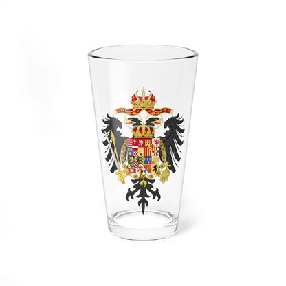 Greater Coat of Arms of Charles VI Holy Roman Emperor (Austria) (Coat of Arms) Pint Glass 16oz 16oz - Go Mug Yourself