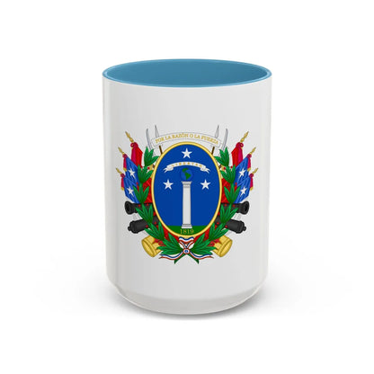 Greater Coat of Arms of Chile (1819-1834) - Accent Coffee Mug 15oz Light Blue - Go Mug Yourself