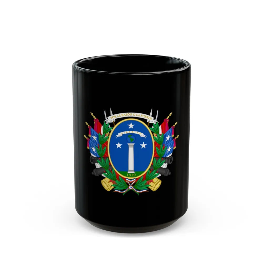 Greater Coat of Arms of Chile (1819-1834) - Black Coffee Mug-15oz-Go Mug Yourself