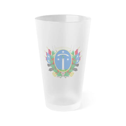 Greater Coat of Arms of Chile (1819-1834) - Frosted Pint Glass 16oz 16oz Frosted - Go Mug Yourself