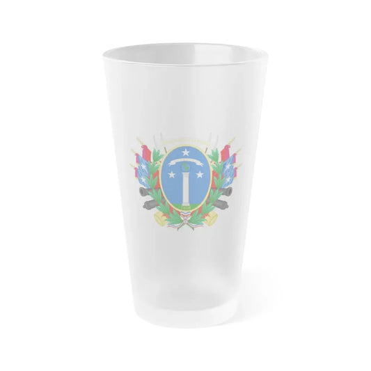 Greater Coat of Arms of Chile (1819-1834) - Frosted Pint Glass 16oz 16oz Frosted - Go Mug Yourself
