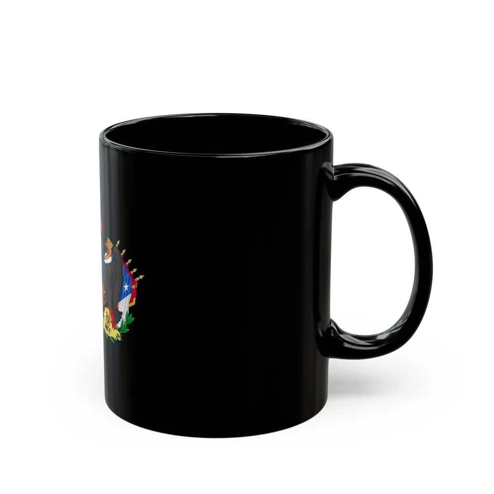 Greater Coat of Arms of Chile (1834-1920) - Black Coffee Mug-Go Mug Yourself