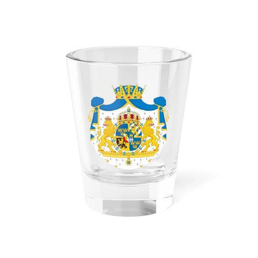 Greater coat of arms of Crown Princess Victoria Duchess of Västergötland (Sweden) (Coat of Arms) Shot Glass 1.5oz 1.5oz - Go Mug Yourself