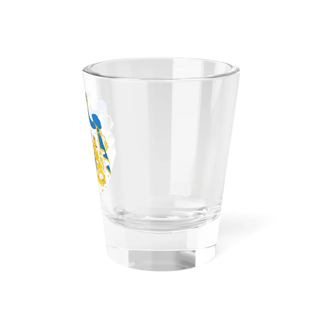 Greater coat of arms of Crown Princess Victoria Duchess of Västergötland (Sweden) (Coat of Arms) Shot Glass 1.5oz - Go Mug Yourself