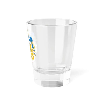 Greater coat of arms of Crown Princess Victoria Duchess of Västergötland (Sweden) (Coat of Arms) Shot Glass 1.5oz - Go Mug Yourself