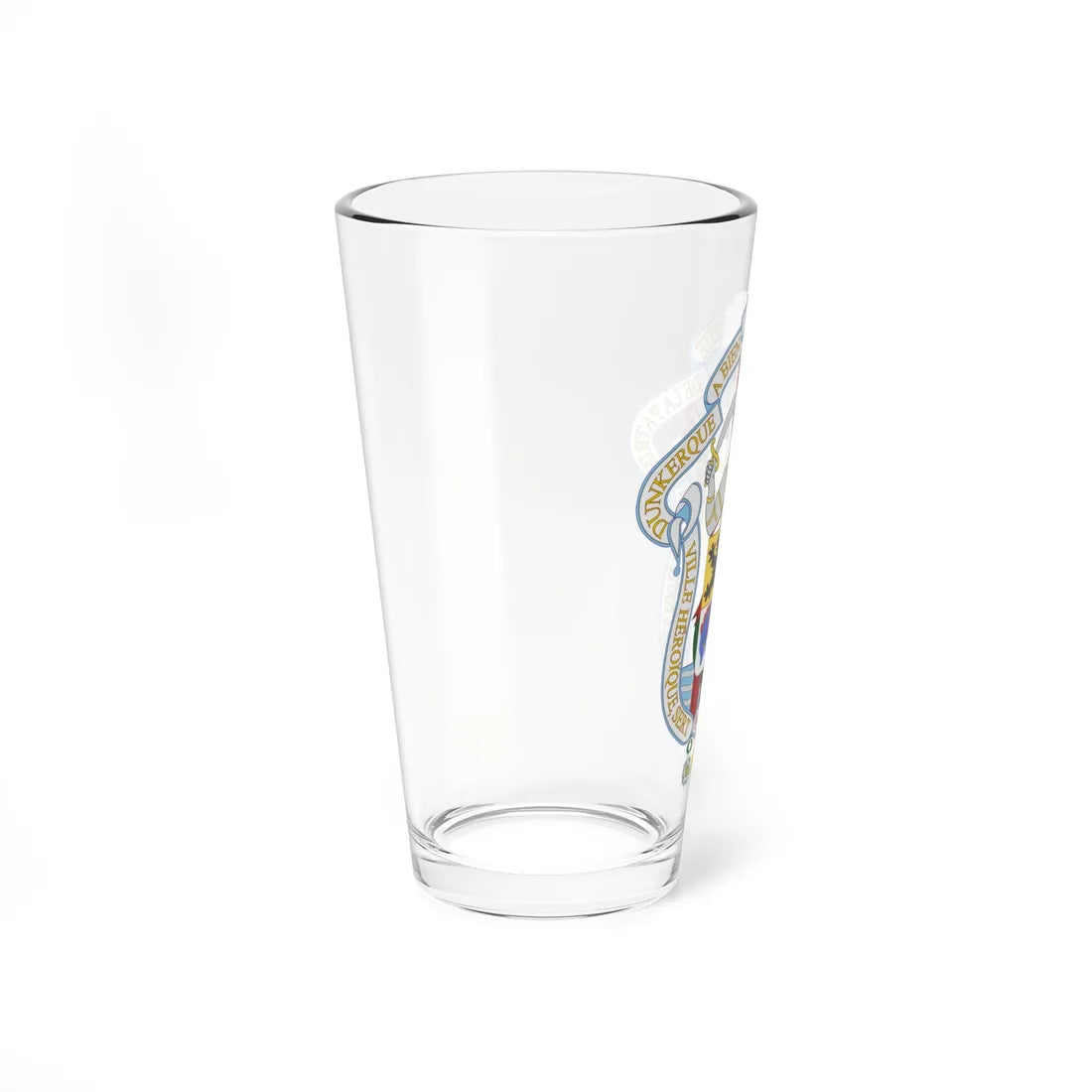 Greater Coat of Arms of Dunkerque (France) (Coat of Arms) Pint Glass 16oz - Go Mug Yourself