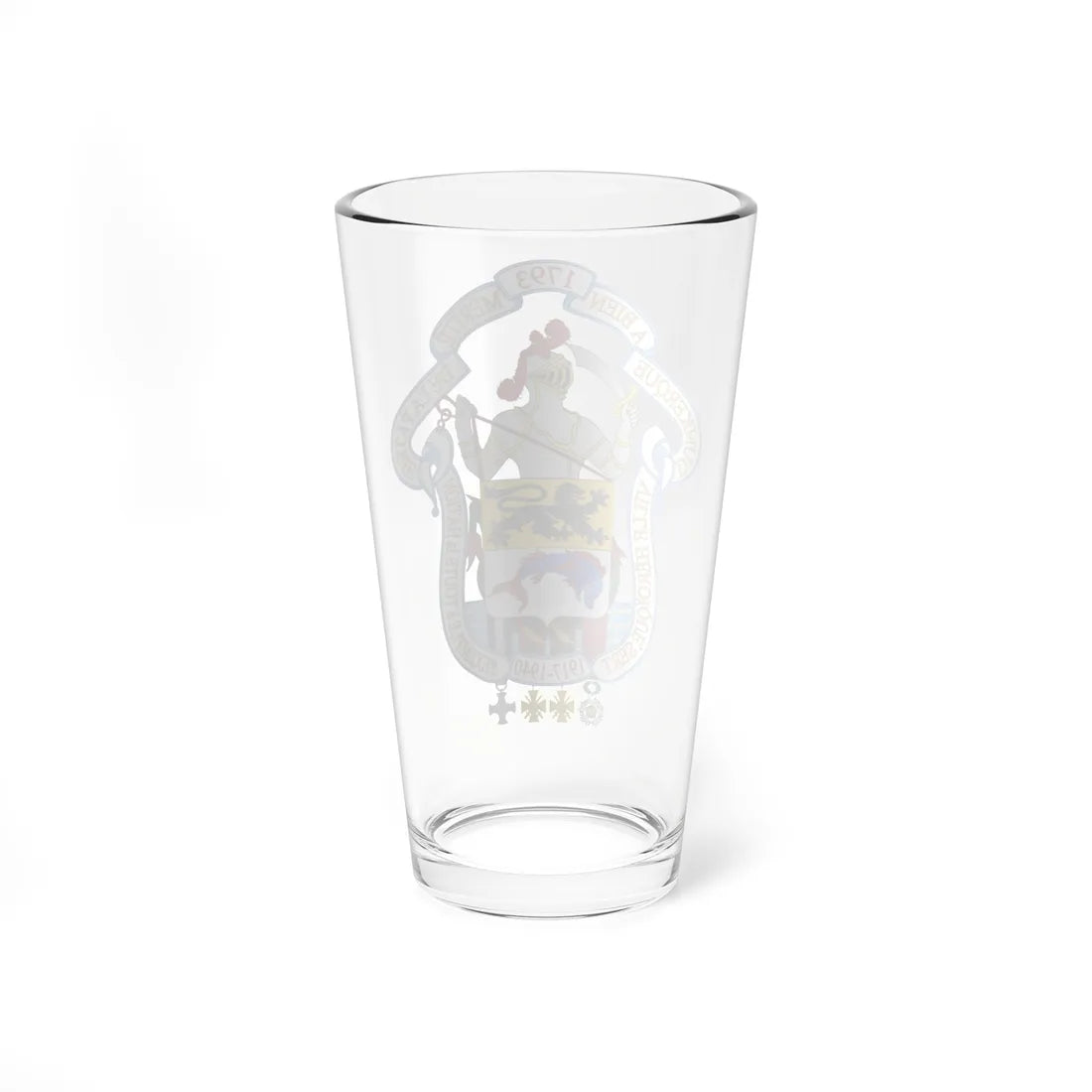 Greater Coat of Arms of Dunkerque (France) (Coat of Arms) Pint Glass 16oz - Go Mug Yourself