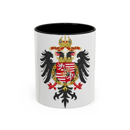 Greater Coat of Arms of Ferdinand I, Holy Roman Emperor - Accent Coffee Mug 11oz Black - Go Mug Yourself