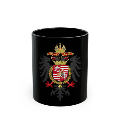 Greater Coat of Arms of Ferdinand I, Holy Roman Emperor - Black Coffee Mug-11oz-Go Mug Yourself