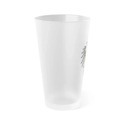 Greater Coat of Arms of Ferdinand I, Holy Roman Emperor - Frosted Pint Glass 16oz - Go Mug Yourself