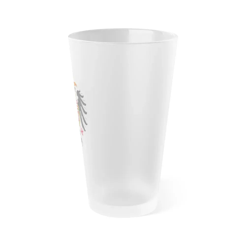 Greater Coat of Arms of Ferdinand I, Holy Roman Emperor - Frosted Pint Glass 16oz - Go Mug Yourself