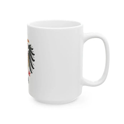 Greater Coat of Arms of Ferdinand I, Holy Roman Emperor - White Coffee Mug - Go Mug Yourself
