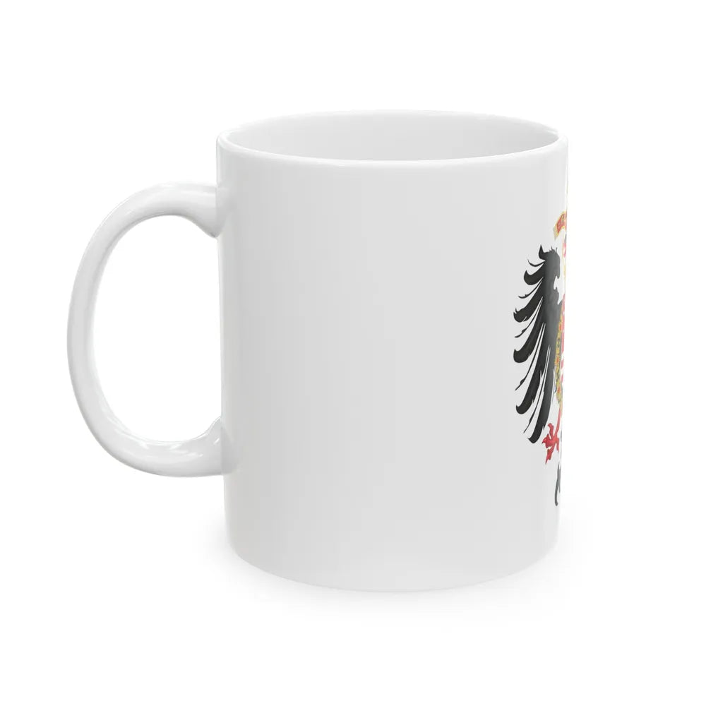 Greater Coat of Arms of Ferdinand I, Holy Roman Emperor - White Coffee Mug-Go Mug Yourself