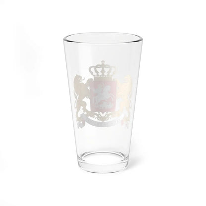 Greater coat of arms of Georgia - Pint Glass 16oz-Go Mug Yourself